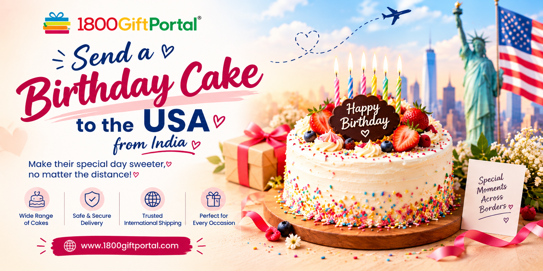  Send a Birthday Cake to the USA